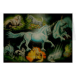 La vida de un unicornio tarjeta