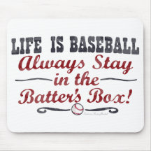 La vida es béisbol - caja de taludes Mousepad Tapete De Ratón