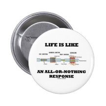 La vida es como una respuesta todo o nada pin