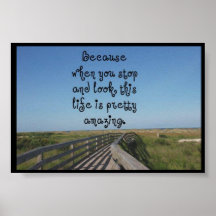 La vida es el sorprender del bonito poster