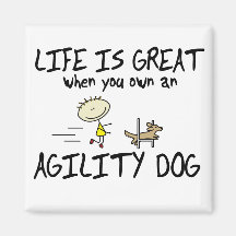 La vida es gran imán del perro de la agilidad