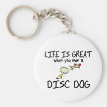 La vida es gran llavero del perro del disco
