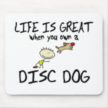 La vida es gran perro del disco alfombrilla de ratón
