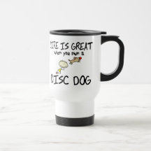 La vida es gran perro del disco taza de café