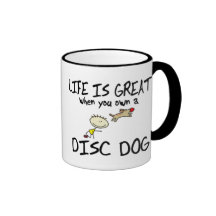 La vida es gran taza del perro del disco