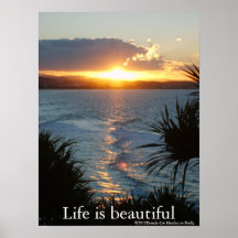 La vida es hermosa, cartel impresiones