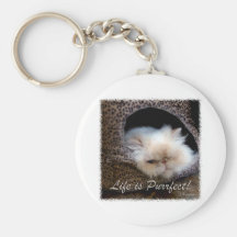 La vida es Purrfect Llavero Personalizado