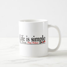 La vida es simple taza de café
