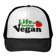 La vida es un mejor vegano gorras de camionero