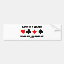 La vida es un puente del juego es seria (la actitu pegatina de parachoque