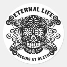 La vida eterna comienza en la muerte etiquetas  