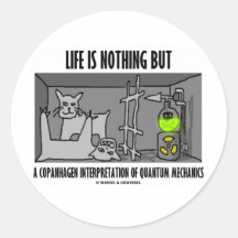 La vida no es nada sino una interpretación de Copa Pegatina Redonda