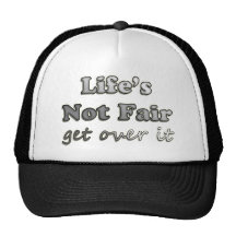 La vida no justa - consiga sobre él gorros  