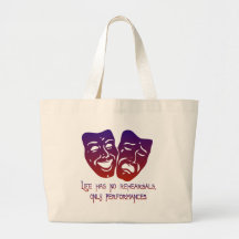 La vida no tiene ningún ensayo bolsas lienzo