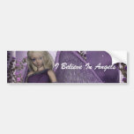 La violeta del ángel encanta a la pegatina para el etiqueta de parachoque
