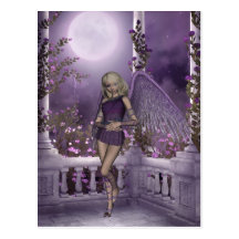 La violeta del ángel encanta la postal