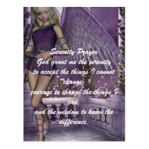 La violeta del ángel encanta la postal