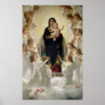La Virgen con Angels, 1900 Posters