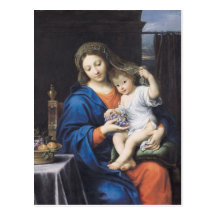 La Virgen de las uvas, 1640-50 Postales