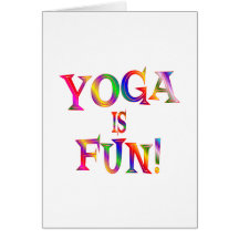 La yoga es diversión felicitaciones