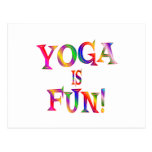 La yoga es diversión tarjetas postales