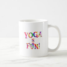 La yoga es diversión taza de café