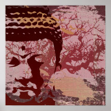 La yoga habla: Impresión del árbol de Buda Poster