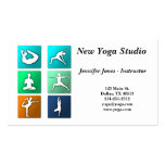 La yoga presenta la tarjeta de visita