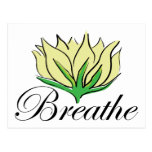 La yoga respira el regalo postal