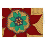 Laberinto del girasol en artes y artes tarjetas