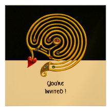 LABERINTO HÍPER blanco y negro, rojo, oro metálico Comunicados