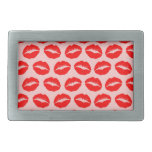 Labios de Kissy Hebilla Cinturon Rectangular