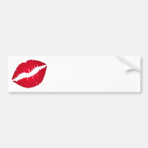 Labios de la diva pegatina de parachoque