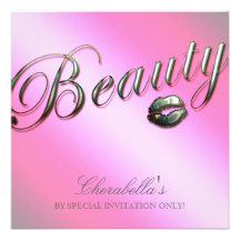 Labios de plata P de Invititation del promo de la  Comunicado Personalizado