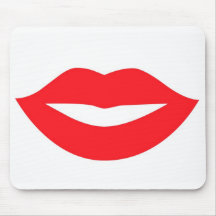 Labios del beso del amor tapete de ratones
