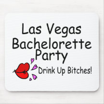 Labios del fiesta de Las Vegas Bachelorette Alfombrillas De Ratón