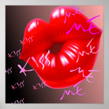 labios Kiss Impresiones