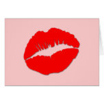 Labios rojos de Kissy Felicitacion