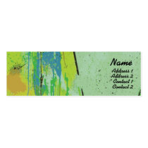 Labios verdes - flacos tarjetas de negocio