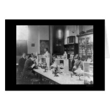 Laboratorio de la bacteriología en Howard Univiver Tarjeta