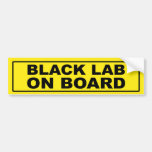 Laboratorio negro a bordo pegatina de parachoque