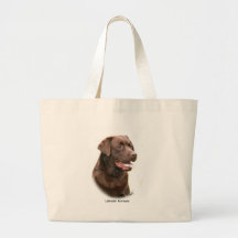 Labrador retriever del chocolate bolsas