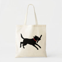 Labrador retriever (negro) bolsa lienzo