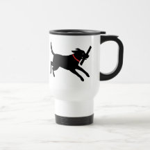 Labrador retriever (negro) taza de café