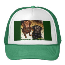 Labradores retrieveres gorro de camionero
