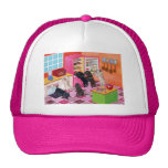 Labradors en la pintura de la cocina gorros bordados