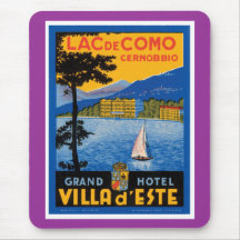 Lac de Como Tapete De Ratones