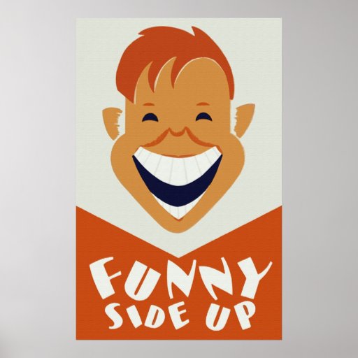 Lado divertido encima del poster