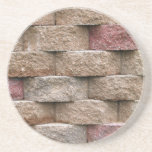 Ladrillo, roca, serie de piedra---Práctico de cost Posavasos Diseño