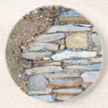 Ladrillo, roca, serie de piedra---Práctico de cost Posavasos Para Bebidas